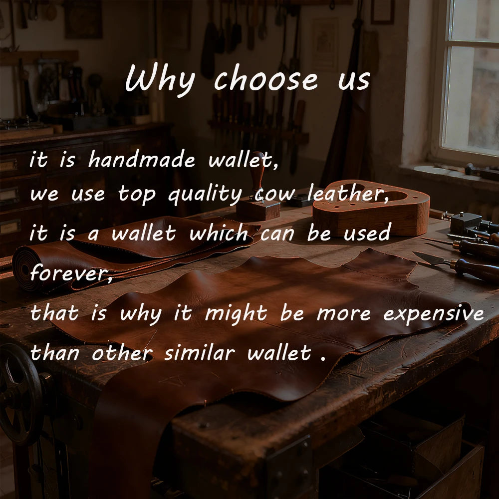 Genuine Leather Vintage Men Wallet Top Quality Slim Simple Zipper Coin Pocket Classic Male Retro Purses Money Clips
